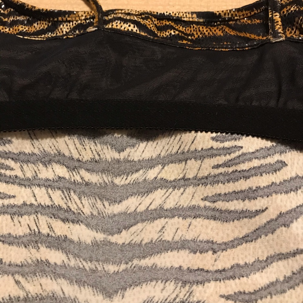 Carol Wior Animal Print Tankini Swim Top Size Med - Picture 6 of 8